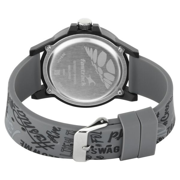 Fastrack Hashtag Quartz Analog Multicoloured Dial Silicone Strap Unisex Watch - image number 4
