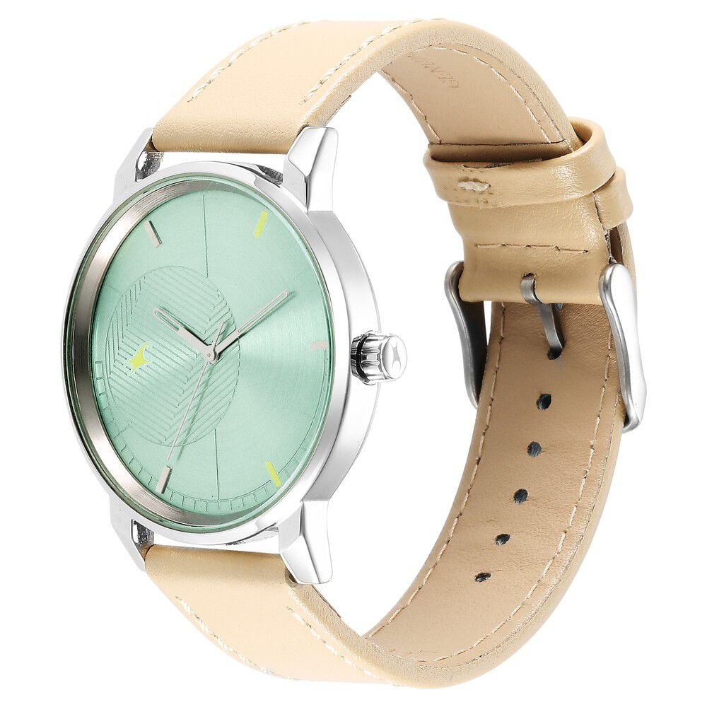 Fastrack green deals belt watch