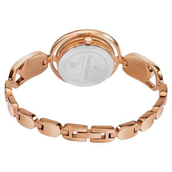 Fastrack Pulse Quartz Analog Silver Dial Metal Strap Watch For Girls - image number 4