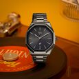Vyb Maverick By Fastrack Quartz Analog Brown Dial Brown Stainless Steel Strap Watch For Guys