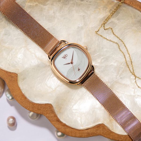Fastrack Vyb Manifester Quartz Analog Mother Of Pearl Dial Stainless Steel Strap Watch for Girls - image number 0