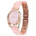 Fastrack Younique Quartz Analog Pink Mother Of Pearl Dial Two Toned Acetate & Metal Strap Watch For Girls - image number 2