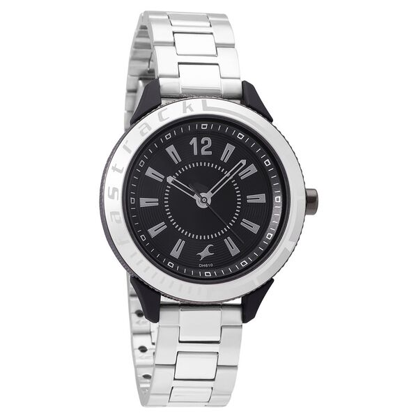 Fastrack Varsity Black Dial Quartz Analog Watch for Girls - image number 0
