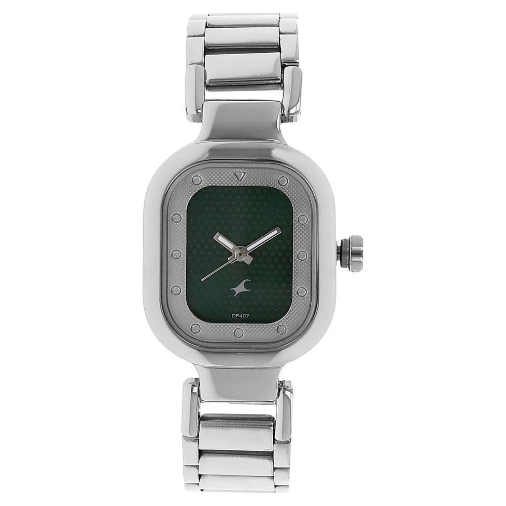 Buy Online Fastrack Motorheads Quartz Analog Grey Dial Stainless Steel Strap Watch for Girls nk6145sm01 Fastrack