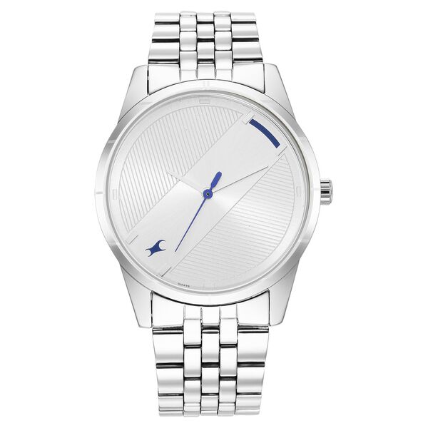 Fastrack Stunners Quartz Analog Silver Dial Metal Strap Watch for Guys - image number 2