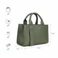 Chic olive satchel - image number 8