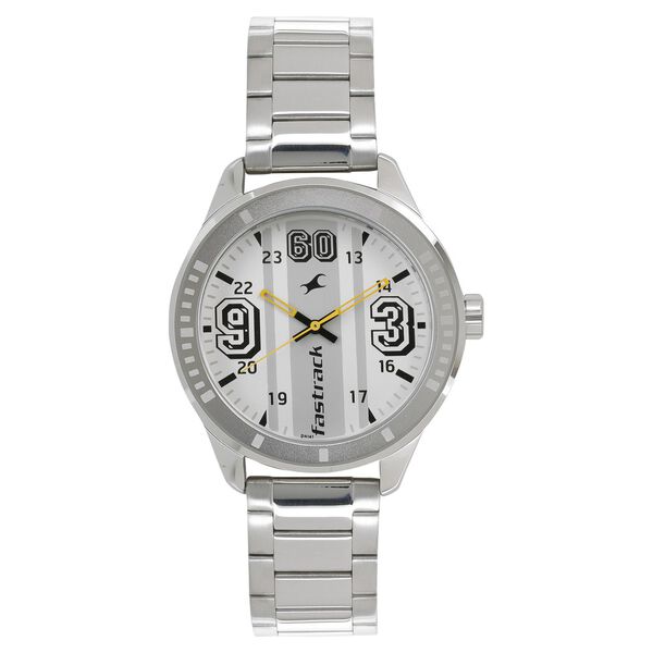 Fastrack Varsity Quartz Analog White Dial Stainless Steel Strap Watch for Guys - image number 0
