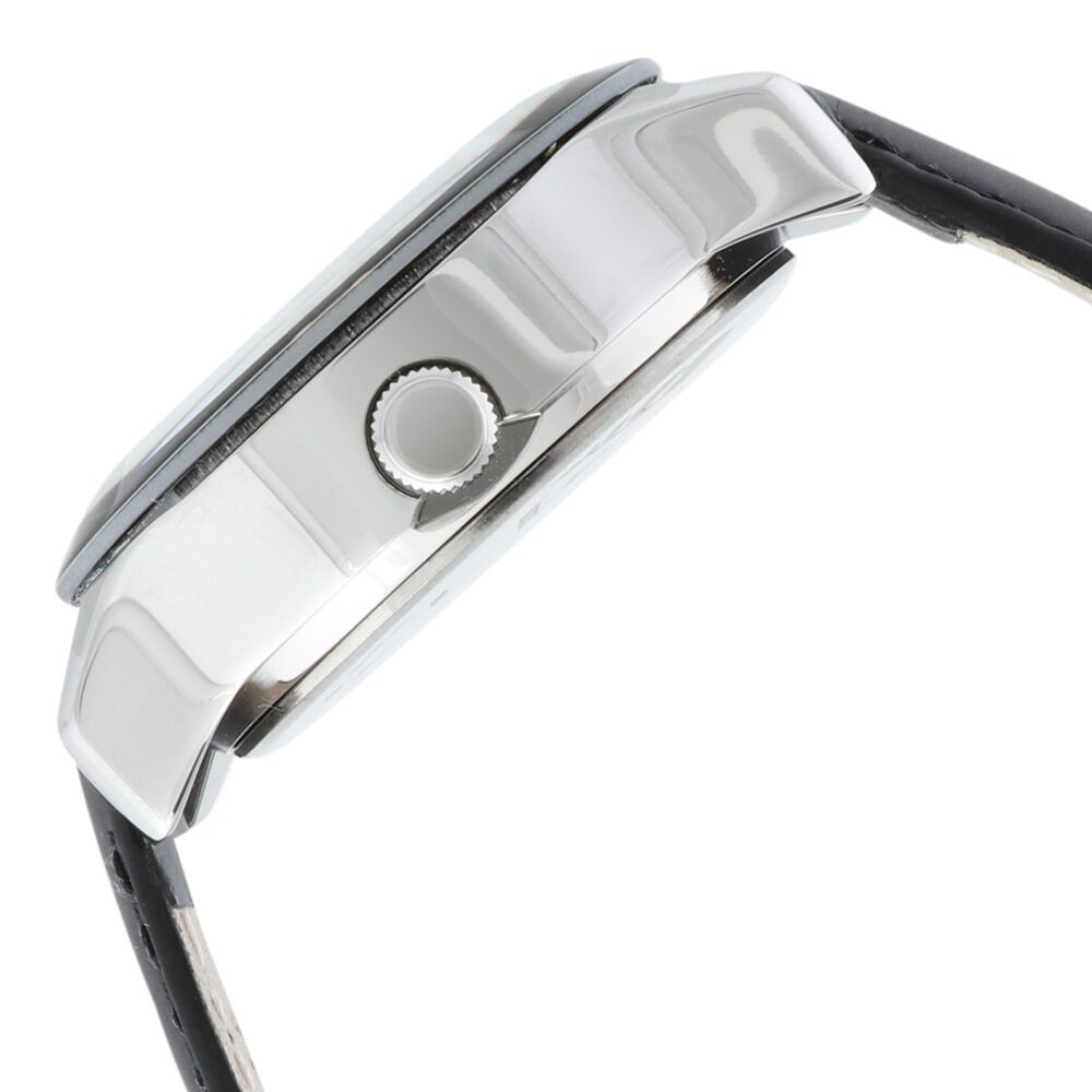 Fastrack Monochrome Quartz Multifunction Black Dial Leather Strap Watch for Girls