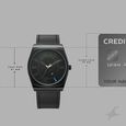 Fastrack Stunners Quartz Analog Black Dial Black Leather Strap Watch For Guys - image number 3