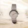 Fastrack Vyb Charmer Quartz Analog Rose Gold Dial Metal Strap Watch For Girls