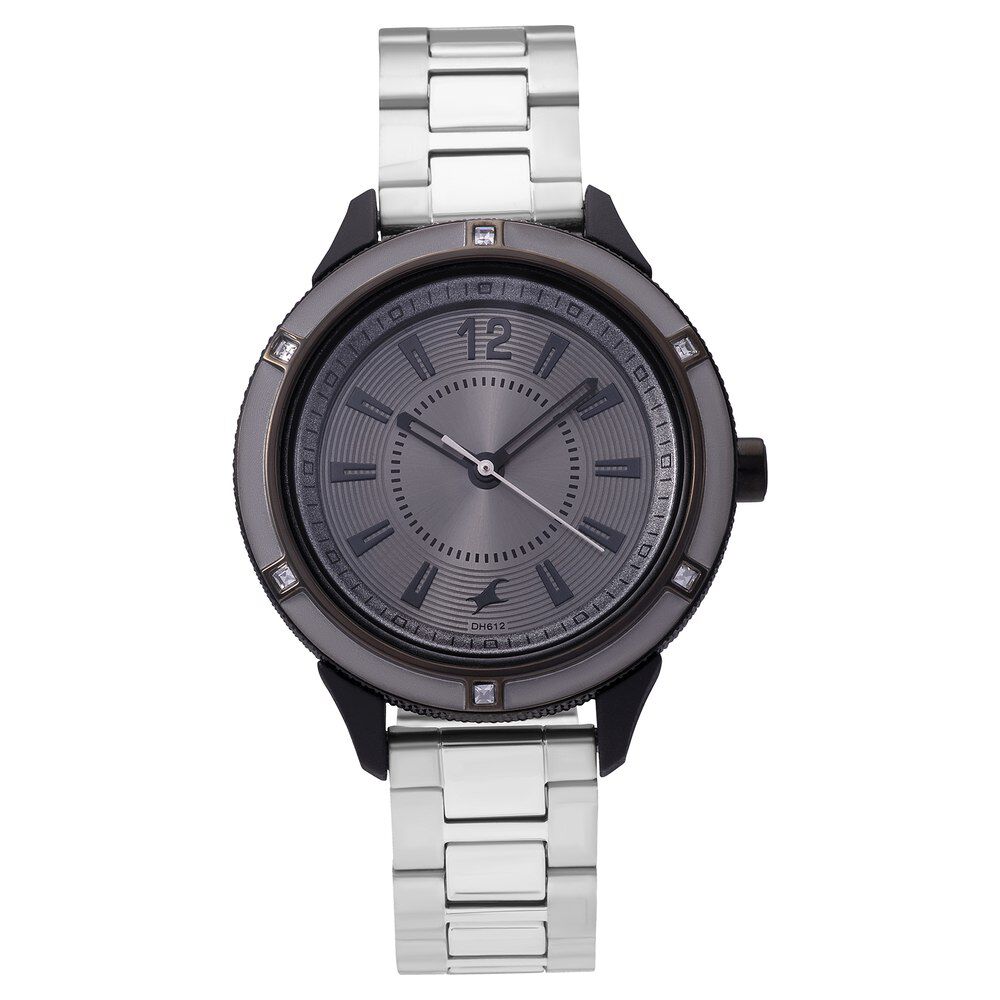 Buy Online Fastrack Varsity Anthracite Dial Quartz Analog Watch for Girls nl6176km31 Fastrack