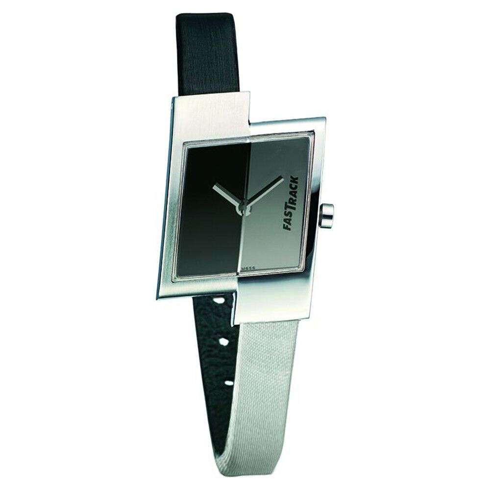 Fastrack Quartz Analog Multicoloured Dial Leather Strap Watch for