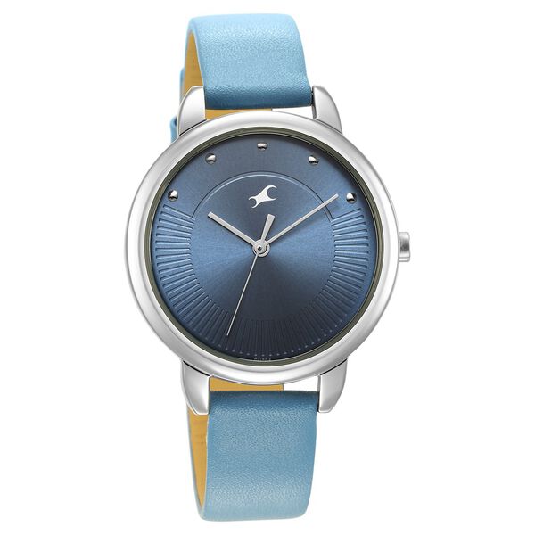 Fastrack Stunners Quartz Analog Blue Dial Leather Strap Watch for Girls - image number 0