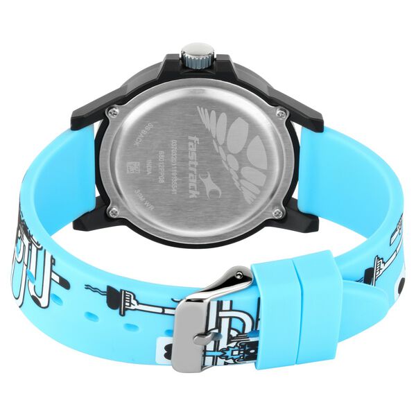 Fastrack Hashtag Quartz Analog Multicoloured Dial Silicone Strap Unisex Watch - image number 4
