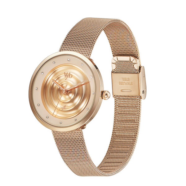 Fastrack Vyb Manifester Quartz Analog Rose Gold Dial Stainless Steel Strap Watch for Girls - image number 3