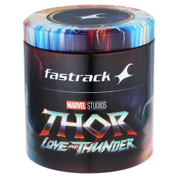 Fastrack Thor Quartz Multifunction Red Dial Metal Strap Watch for Guys - image number 7