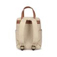 Quilted carry laptop backpack- beige - image number 5