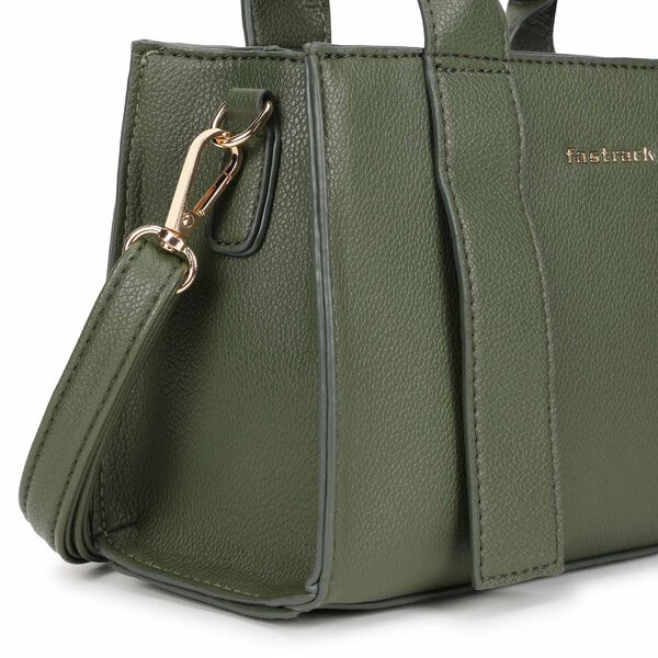 Chic olive satchel - image number 5