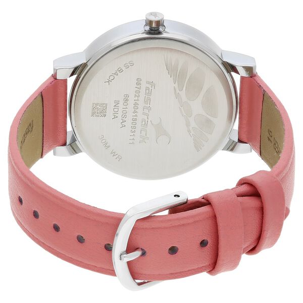 Fastrack Quartz Analog Blue Dial Leather Strap Watch for Girls - image number 4