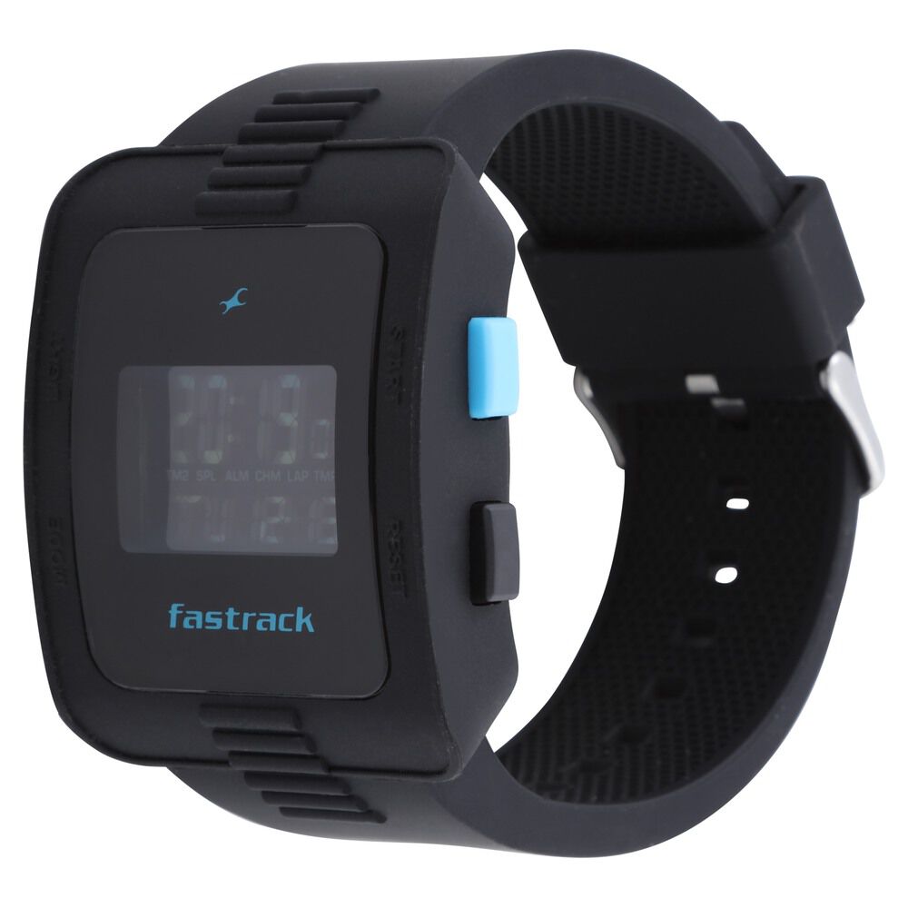 Fastrack black dial digital watch clearance