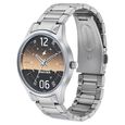 Fastrack Space Rover Quartz Analog Brown Dial Stainless Steel Strap Watch for Guys - image number 2