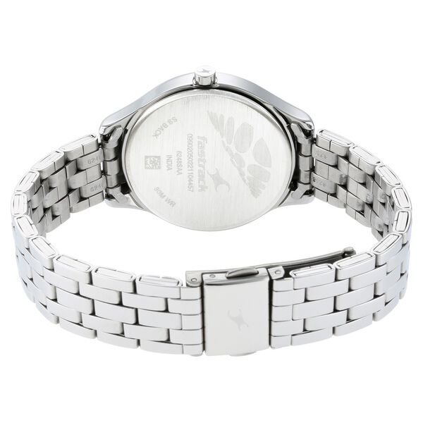 Fastrack Stunners Quartz Analog Silver Dial Metal Strap Watch for Girls - image number 5