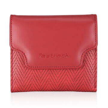 Fastrack  Red Textured Wallet