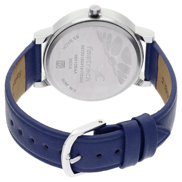 Fastrack Quartz Analog Blue Dial Leather Strap Watch for Girls - image number 4