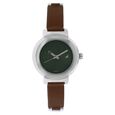 Fastrack Motorheads Quartz Analog Silver Dial Leather Strap Watch for Girls