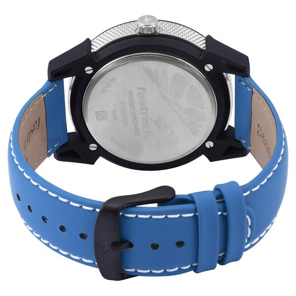 Fastrack Modular Quartz Analog Silver Dial Leather Strap Watch for Guys - image number 4