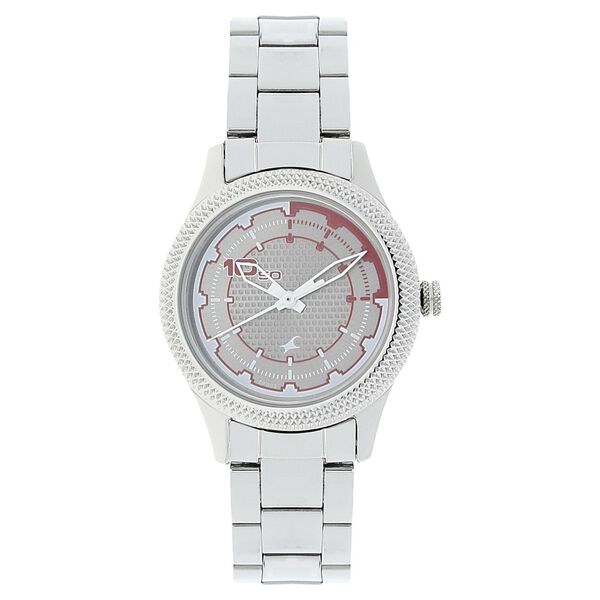 Fastrack Quartz Analog Grey Dial Stainless Steel Strap Watch for Girls - image number 0