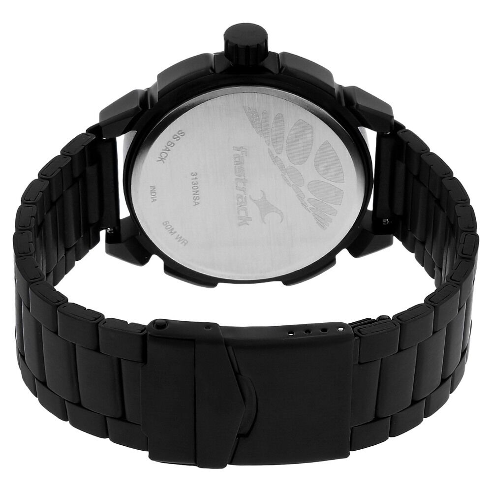 Fastrack ss discount black 50m wr
