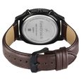 Fastrack Kronos Guys Chronograph Watch With Date Black Dial & Brown Leather Strap - image number 5
