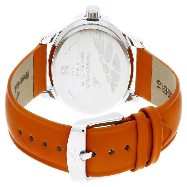 Fastrack Quartz Analog Grey Dial Leather Strap Watch for Girls - image number 3