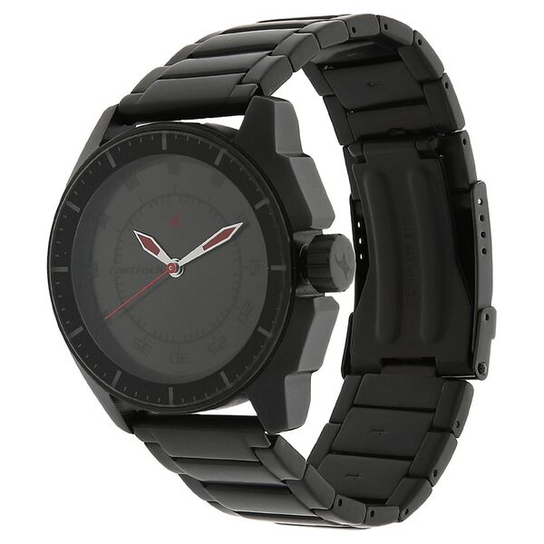 Fastrack Quartz Analog Black Dial Stainless Steel Strap Watch for Guys - image number 1