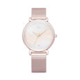 Fastrack Vyb Seeker Quartz Analog Silver Dial Stainless Steel Strap Watch for Girls