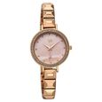 Vyb Enigma By Fastrack Quartz Analog Pink Dial Rose Gold Metal Strap Watch For Girls - image number 2