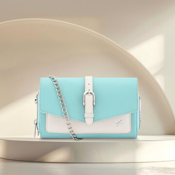 Fastrack Edge Sling in White and  Blue