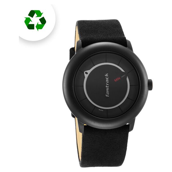 Fastrack Revibe Quartz Analog Black Dial Fabric Strap Watch for Guys - image number 1