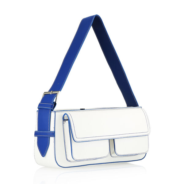 Fastrack Structured Shoulder Bag with Pockets in White - image number 2