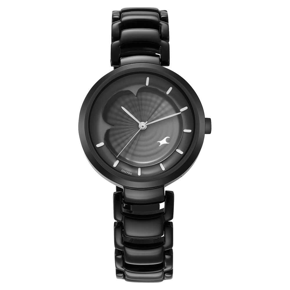 Buy Online Fastrack Uptown Retreat Quartz Analog Black Dial Metal Strap Watch for Girls ns6277nm01 Fastrack