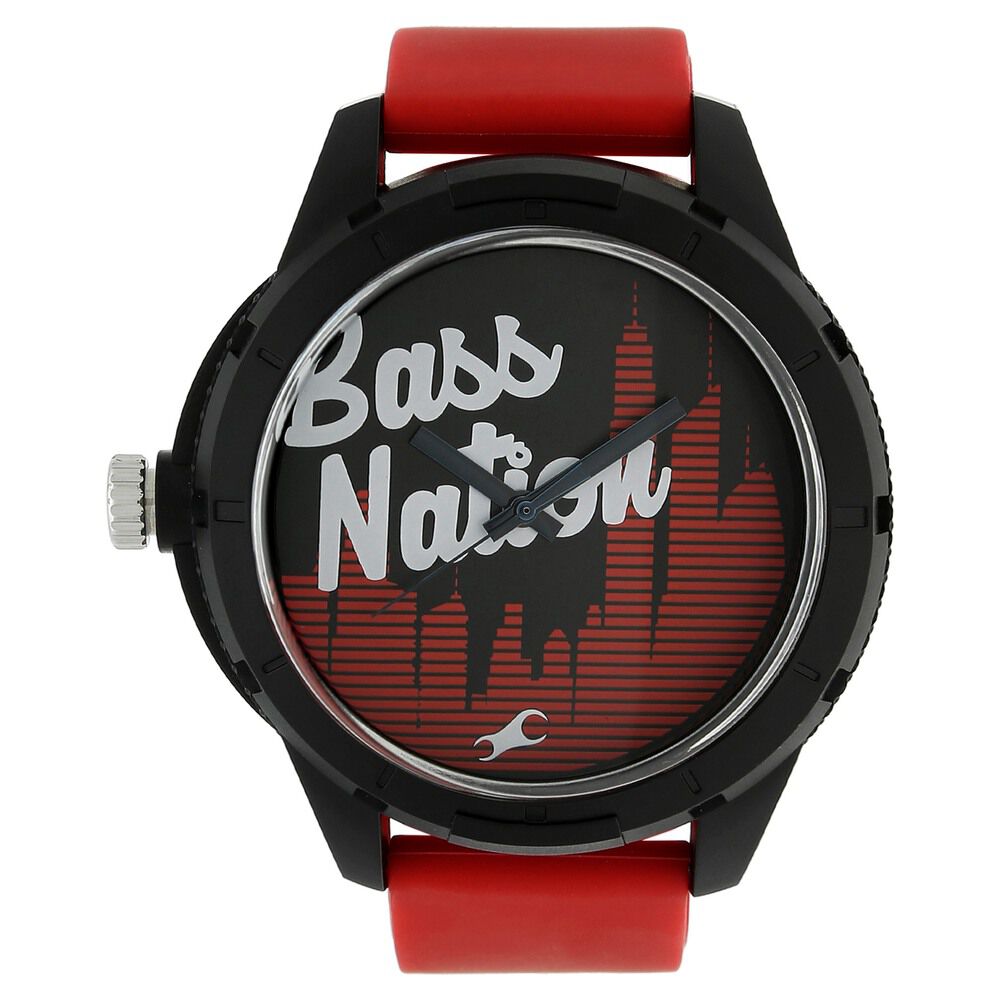 Fastrack watch red and black on sale