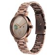 Fastrack Tick Tock Quartz Analog Beige Dial With Brown Stainless steel Strap Watch for Girls - image number 2