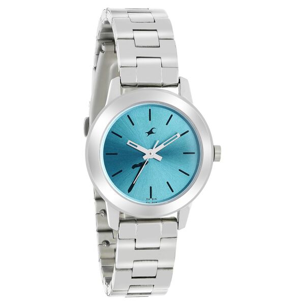 Fastrack Tropical Waters Quartz Analog Green Dial Metal Strap Watch for Girls - image number 1