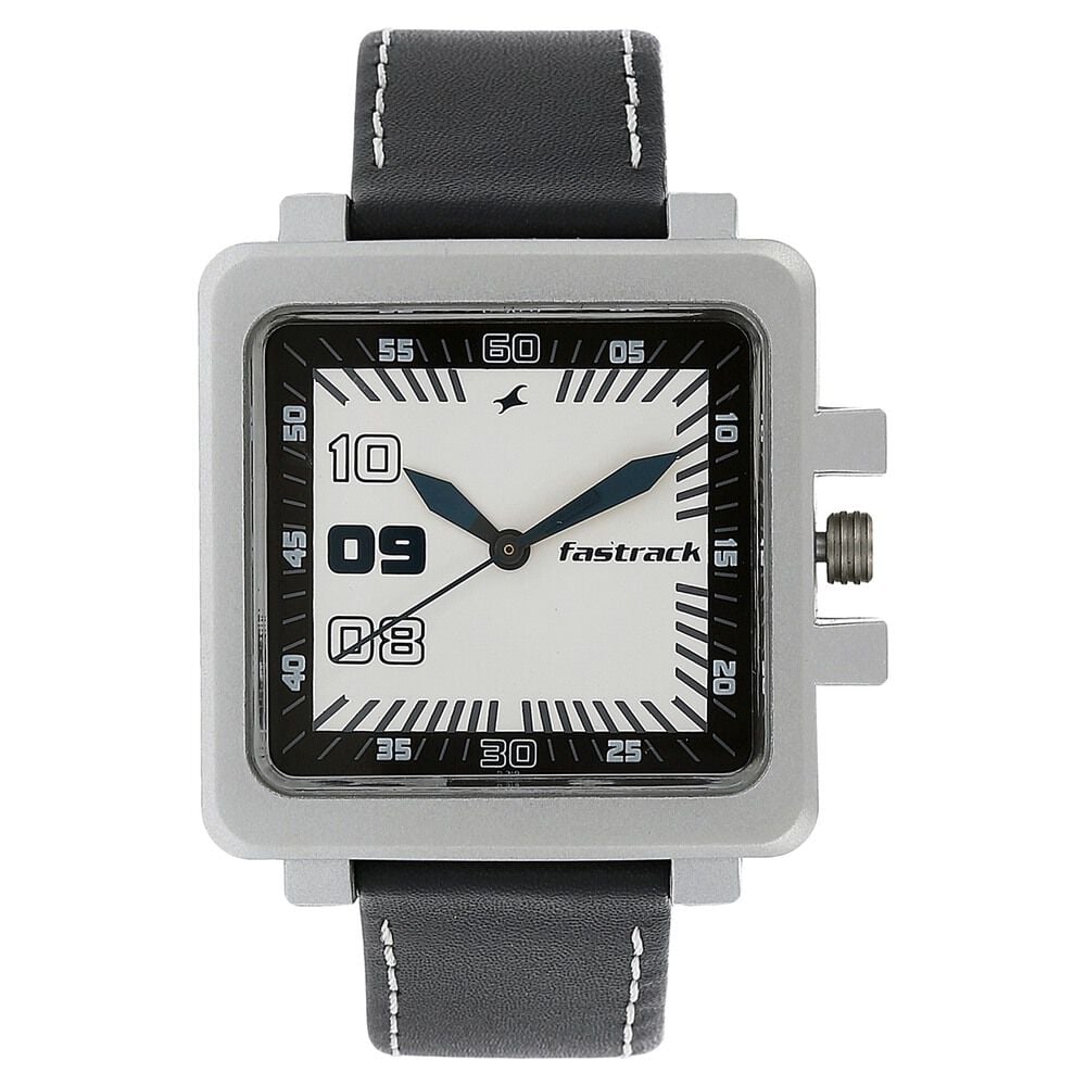 Fastrack black and white watch outlet