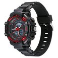 Fastrack StreetStyle Quartz Digital Black And Red Dial Black PU Strap Unisex Watch - image number 2