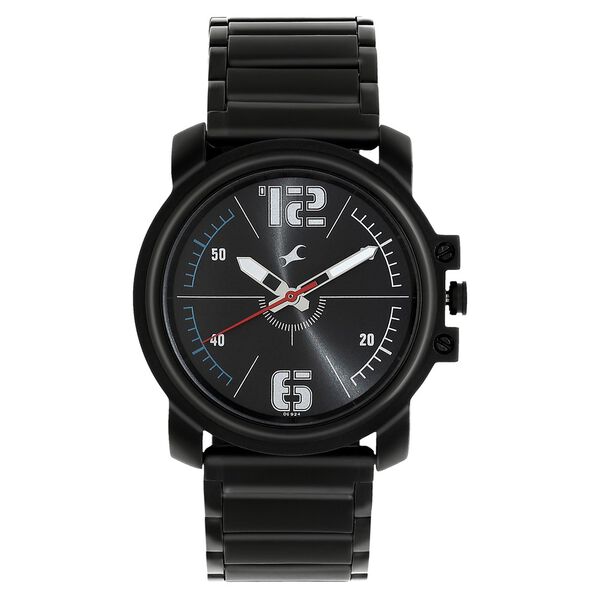 Fastrack Hitlist Quartz Analog Silver Dial Stainless Steel Strap Watch for Guys - image number 1