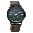 Fastrack Fleek Quartz Multifunction Green Dial Leather Strap Watch for Guys - image number 1