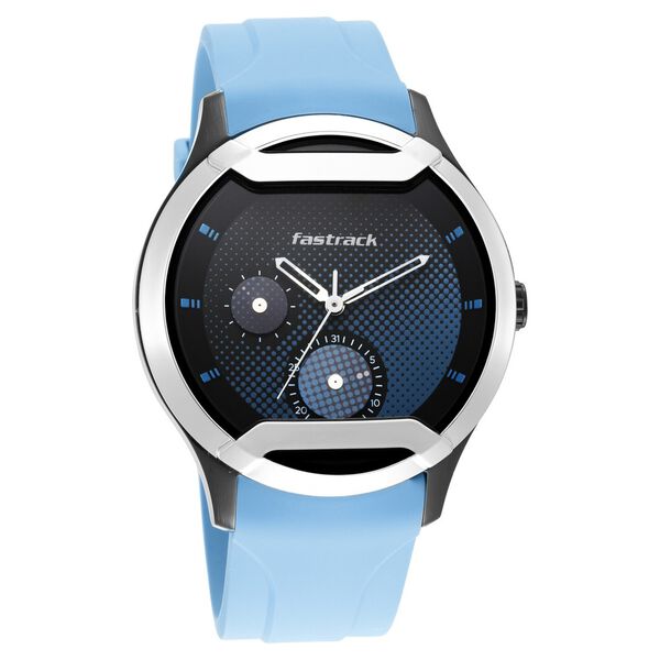 Fastrack Urban Bounce Quartz Analog Black Dial Silicone Strap Watch for Guys - image number 1