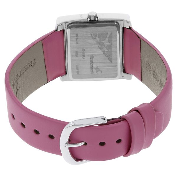 Fastrack Quartz Analog White Dial Leather Strap Watch for Girls - image number 3